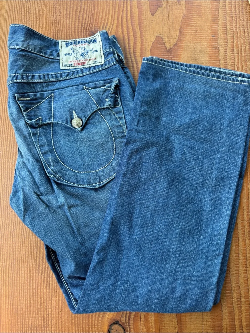 True Religion men’s Blue Straight Jeans